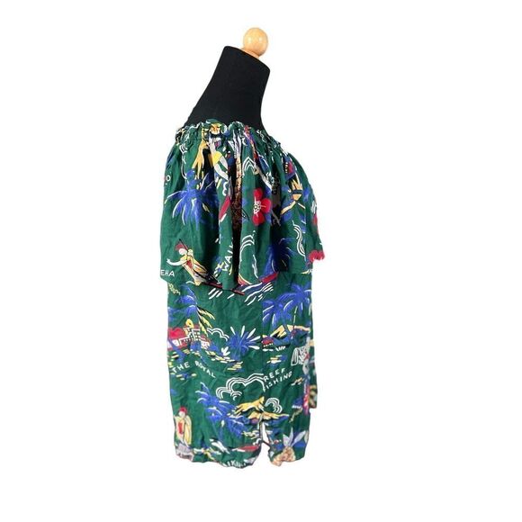 TROPICAL HAWAIIAN OFF THE SHOULDER DRESS - Picture 6 of 6